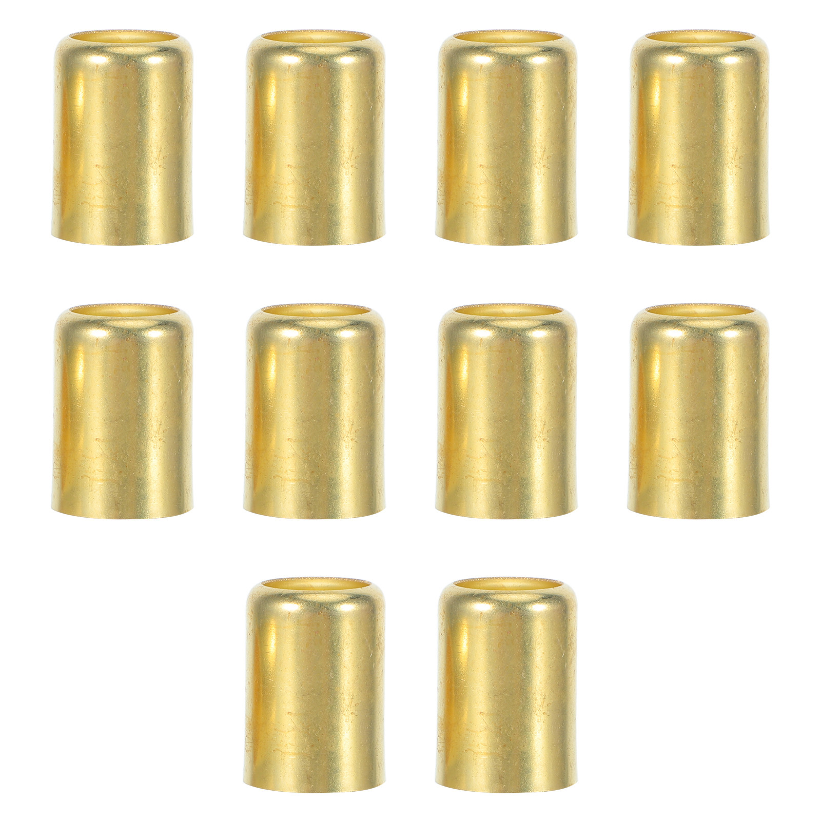 Compression Fitting Brass - 10 Stück Sprühschlauch-Messing-Klemmverbindungen, Kupferklemmringe zur Reparatur,