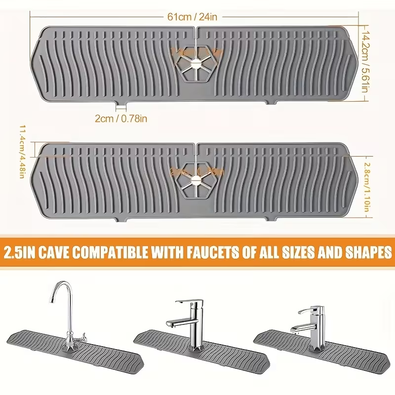 24-Zoll Küchen-Abtropfmatte au – Silicone Tap Washer Bewertung und Preis